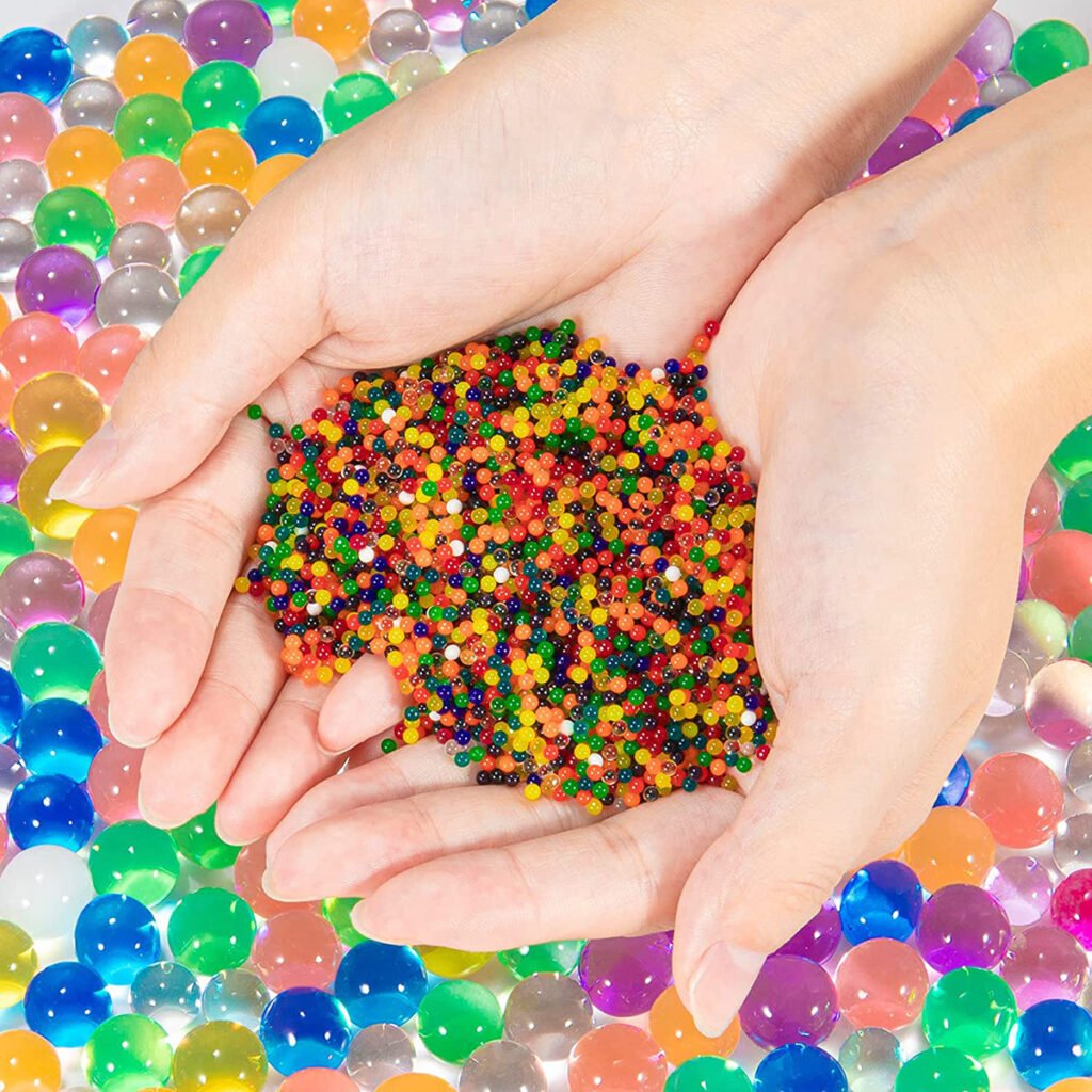 25g bagged 7-8mm large water bombs after soaking, water-retaining marbles, absorbent marbles, water absorbent marbles, ocean baby crystal balls