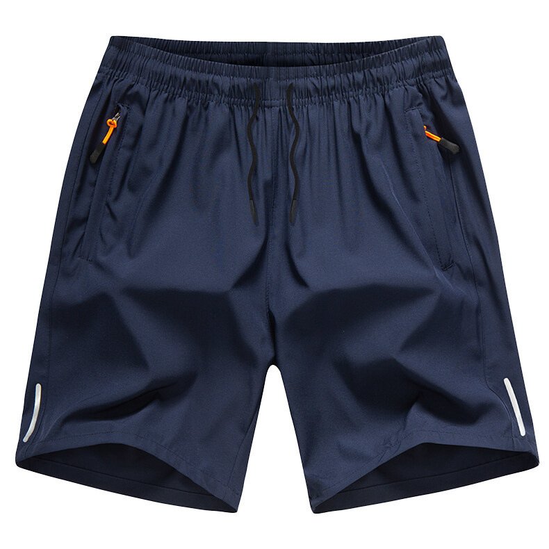 Men's shorts, summer ice silk sports quick-dry pants, loose 5/10 large shorts, outerwear, beach casual shorts wholesale - 图片 3
